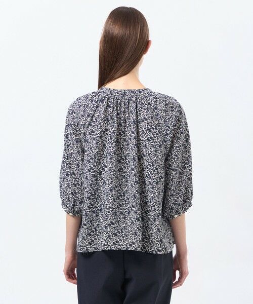 MACKINTOSH PHILOSOPHY / マッキントッシュ フィロソフィー シャツ・ブラウス | バイカラーフラワープリントブラウス | 詳細5