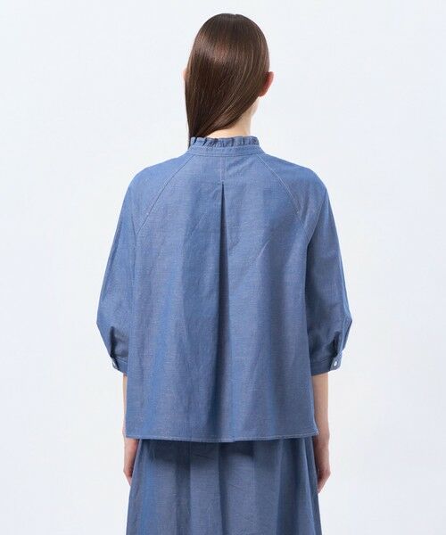 MACKINTOSH PHILOSOPHY / マッキントッシュ フィロソフィー シャツ・ブラウス | ハケメコットンリネンフリルカラーブラウス | 詳細5