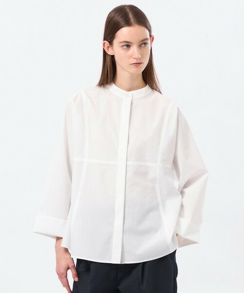 MACKINTOSH PHILOSOPHY / マッキントッシュ フィロソフィー シャツ・ブラウス | 【CRANWELL SHIRTS(クランウェルシャツ)】高密度タイプライター製（オフホワイト1）