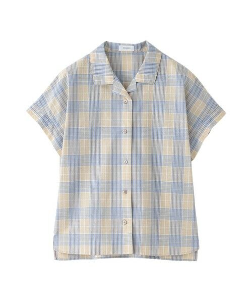 MACKINTOSH PHILOSOPHY / マッキントッシュ フィロソフィー シャツ・ブラウス | サッカーチェックオープンカラーシャツ（ベージュ1）