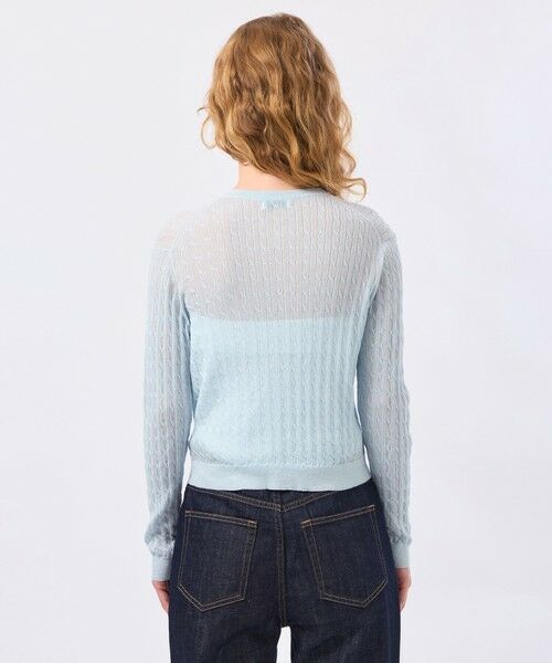 MACKINTOSH PHILOSOPHY / マッキントッシュ フィロソフィー ニット・セーター | 【LEE4月号/蛯原友里さん着用】シアーケーブルカーディガン | 詳細6