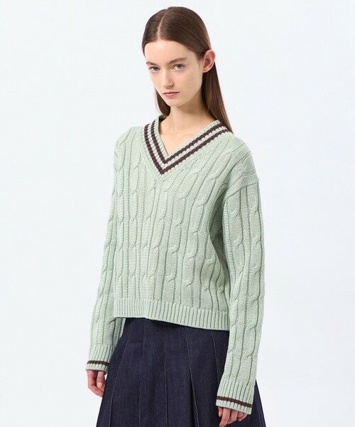 MACKINTOSH PHILOSOPHY / マッキントッシュ フィロソフィー ニット・セーター | 【Ranton（ラントン）】チルデンニット（グリーン3）