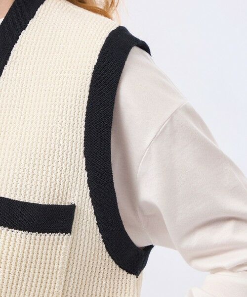 MACKINTOSH PHILOSOPHY / マッキントッシュ フィロソフィー ニット・セーター | 【LEE4月号/蛯原友里さん着用】パッチポケットニットジレ | 詳細8