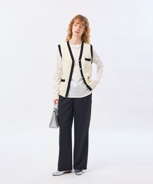 MACKINTOSH PHILOSOPHY / マッキントッシュ フィロソフィー ニット・セーター | 【LEE4月号/蛯原友里さん着用】パッチポケットニットジレ | 詳細1