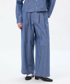 ハケメコットンリネンタックパンツ