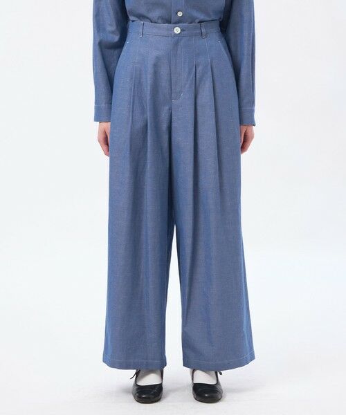 MACKINTOSH PHILOSOPHY / マッキントッシュ フィロソフィー その他パンツ | ハケメコットンリネンタックパンツ | 詳細3