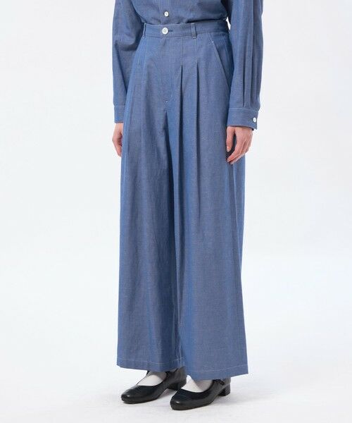 MACKINTOSH PHILOSOPHY / マッキントッシュ フィロソフィー その他パンツ | ハケメコットンリネンタックパンツ | 詳細4