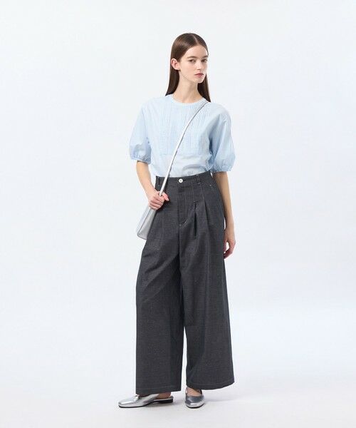 MACKINTOSH PHILOSOPHY / マッキントッシュ フィロソフィー その他パンツ | ハケメコットンリネンタックパンツ | 詳細2