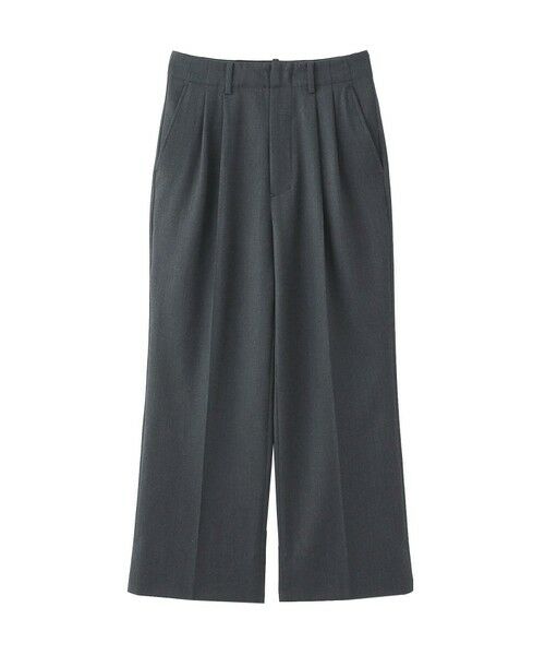 MACKINTOSH PHILOSOPHY / マッキントッシュ フィロソフィー その他パンツ | ファインウールハイウエストワイドパンツ（グレー4）