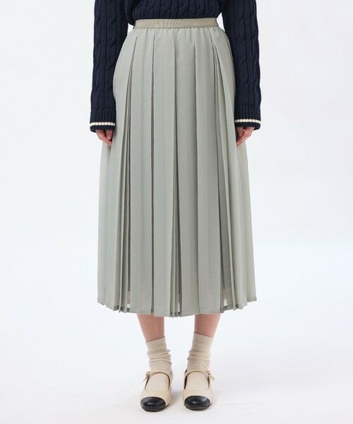 MACKINTOSH PHILOSOPHY / マッキントッシュ フィロソフィー ロング・マキシ丈スカート | 【WEB&一部店舗限定】【WILLINGHAM SKIRT（ウィリングハムスカート）】トリプルプリーツ | 詳細3