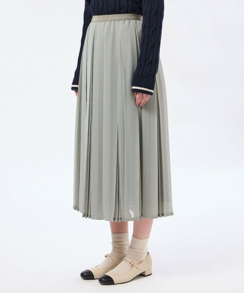 MACKINTOSH PHILOSOPHY / マッキントッシュ フィロソフィー ロング・マキシ丈スカート | 【WEB&一部店舗限定】【WILLINGHAM SKIRT（ウィリングハムスカート）】トリプルプリーツ | 詳細4