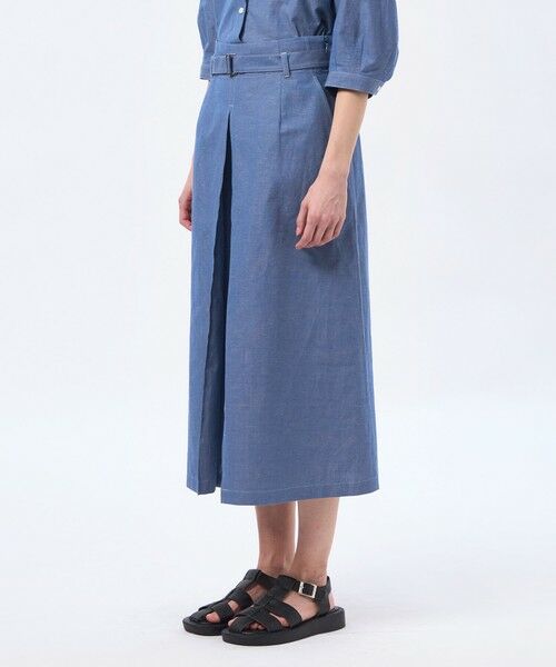 MACKINTOSH PHILOSOPHY / マッキントッシュ フィロソフィー ロング・マキシ丈スカート | ハケメコットンリネンスカート | 詳細5