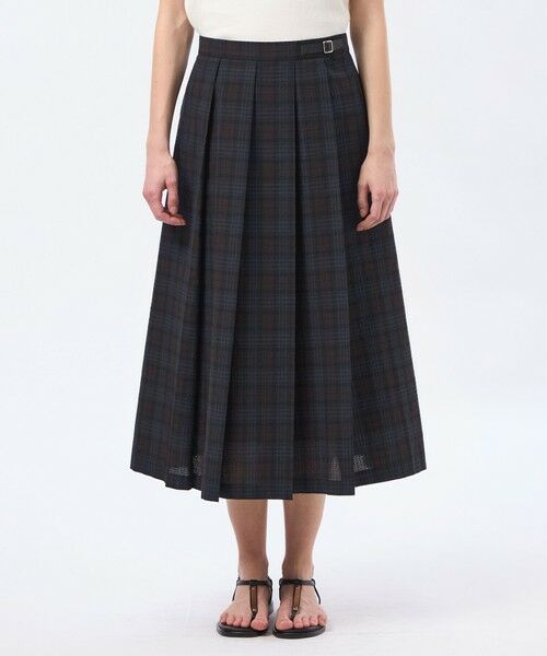 MACKINTOSH PHILOSOPHY / マッキントッシュ フィロソフィー ロング・マキシ丈スカート | サッカーチェックタックプリーツスカート | 詳細3