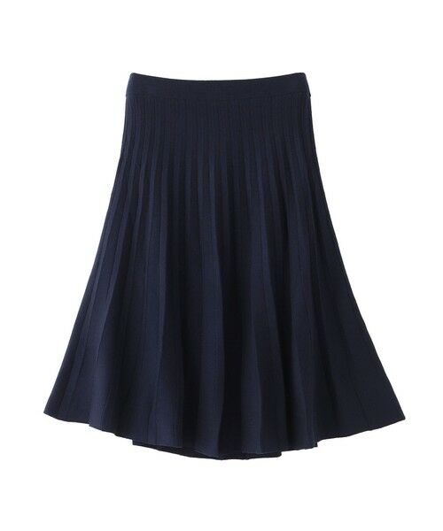 MACKINTOSH PHILOSOPHY / マッキントッシュ フィロソフィー ロング・マキシ丈スカート | 【WEB&一部店舗限定】フレアプリーツニットスカート（ネイビー3）