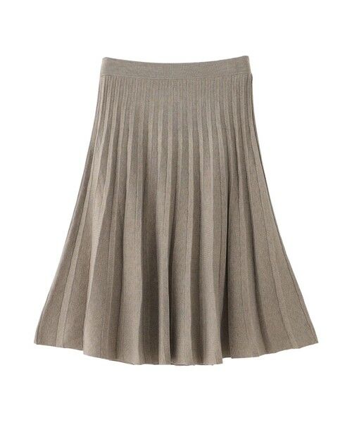 MACKINTOSH PHILOSOPHY / マッキントッシュ フィロソフィー ロング・マキシ丈スカート | 【WEB&一部店舗限定】フレアプリーツニットスカート（ベージュ6）