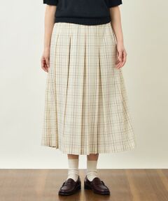 MACKINTOSH PHILOSOPHY / マッキントッシュ フィロソフィー ロング・マキシ丈スカート | GREY LABEL ボイルチェックタックスカート