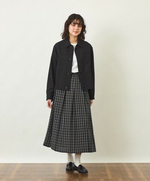 MACKINTOSH PHILOSOPHY / マッキントッシュ フィロソフィー ロング・マキシ丈スカート | GREY LABEL ボイルチェックタックスカート | 詳細3