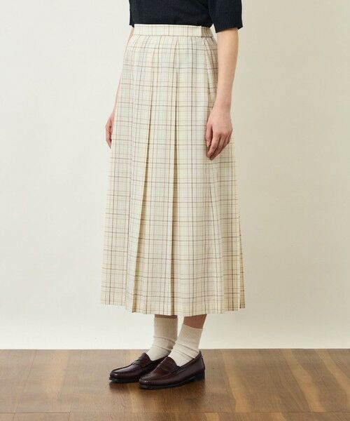 MACKINTOSH PHILOSOPHY / マッキントッシュ フィロソフィー ロング・マキシ丈スカート | GREY LABEL ボイルチェックタックスカート | 詳細5