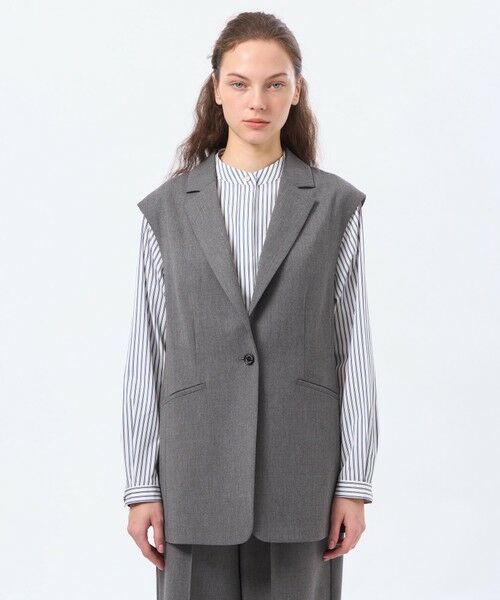 MACKINTOSH PHILOSOPHY / マッキントッシュ フィロソフィー ブルゾン | ウールツイルジレジャケット | 詳細5