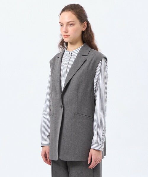 MACKINTOSH PHILOSOPHY / マッキントッシュ フィロソフィー ブルゾン | ウールツイルジレジャケット | 詳細6