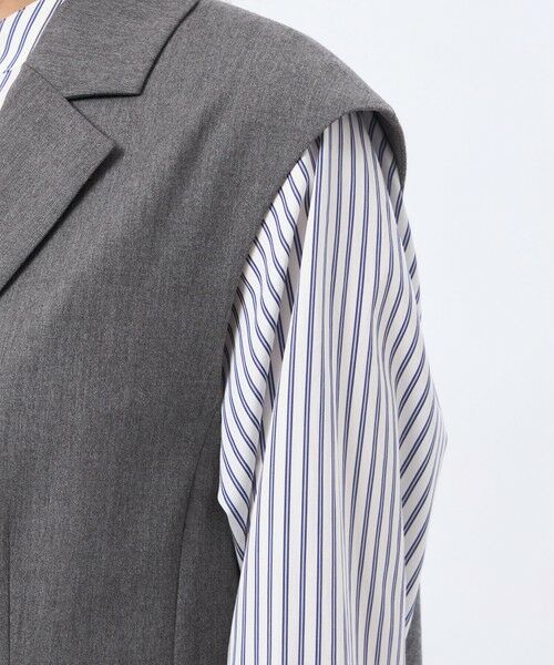 MACKINTOSH PHILOSOPHY / マッキントッシュ フィロソフィー ブルゾン | ウールツイルジレジャケット | 詳細8