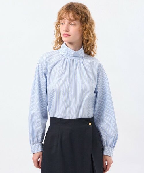 MACKINTOSH PHILOSOPHY / マッキントッシュ フィロソフィー シャツ・ブラウス | 【予約販売】THOMAS MAISON 2WAYロールカラーブラウス（ブルー3）