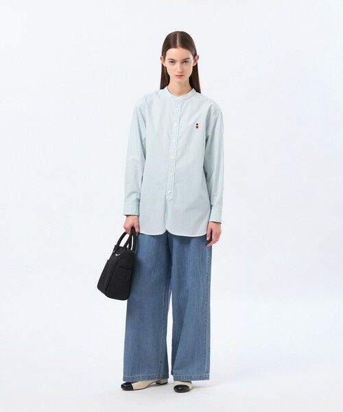 MACKINTOSH PHILOSOPHY / マッキントッシュ フィロソフィー シャツ・ブラウス | バッキンガムベア バンドカラーシャツ | 詳細4