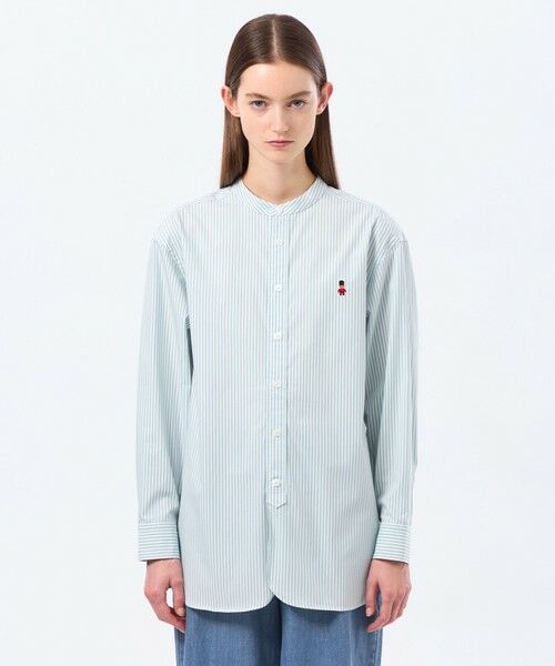 MACKINTOSH PHILOSOPHY / マッキントッシュ フィロソフィー シャツ・ブラウス | バッキンガムベア バンドカラーシャツ | 詳細5