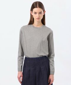 シルキーコットンニットプルオーバー