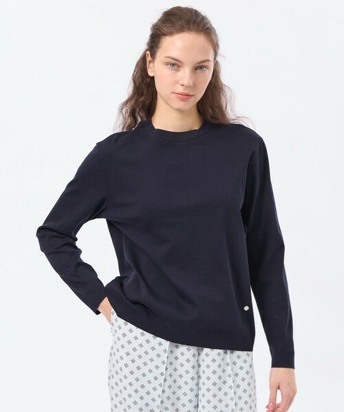 MACKINTOSH PHILOSOPHY / マッキントッシュ フィロソフィー ニット・セーター | シルキーコットンニットプルオーバー（ネイビー3）