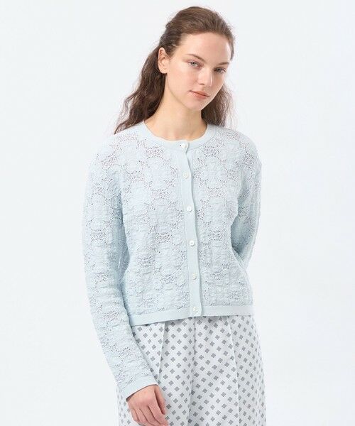 MACKINTOSH PHILOSOPHY / マッキントッシュ フィロソフィー ニット・セーター | 【LEE4月号/蛯原友里さん着用】ラッケンブースニットカーディガン（ブルー4）