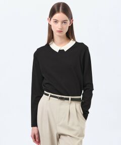 MACKINTOSH PHILOSOPHY / マッキントッシュ フィロソフィー ニット・セーター | 【Bicolor Knit Polo(バイカラーニットポロ)】ロングスリーブ
