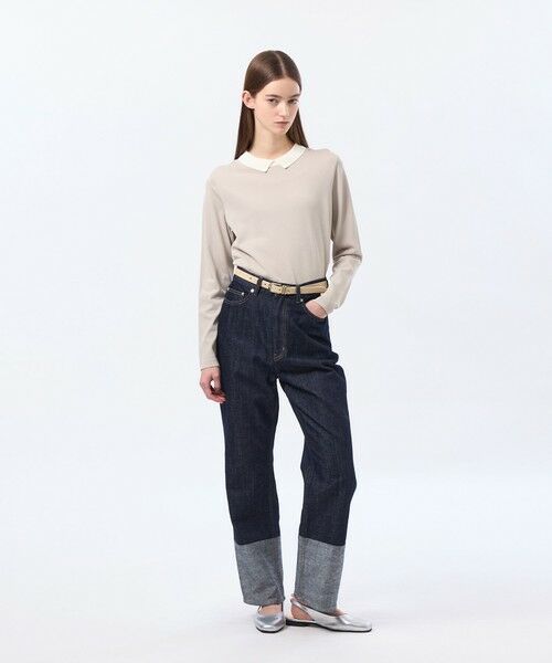 MACKINTOSH PHILOSOPHY / マッキントッシュ フィロソフィー ニット・セーター | 【Bicolor Knit Polo(バイカラーニットポロ)】ロングスリーブ | 詳細4