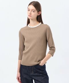 MACKINTOSH PHILOSOPHY / マッキントッシュ フィロソフィー ニット・セーター | フリルカラーリブニット