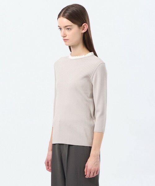 MACKINTOSH PHILOSOPHY / マッキントッシュ フィロソフィー ニット・セーター | フリルカラーリブニット | 詳細5