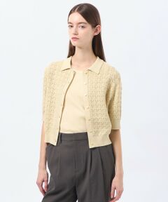 MACKINTOSH PHILOSOPHY / マッキントッシュ フィロソフィー ニット・セーター | アイレットレースポロニット