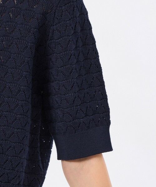 MACKINTOSH PHILOSOPHY / マッキントッシュ フィロソフィー ニット・セーター | アイレットレースポロニット | 詳細7