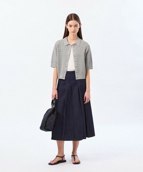 MACKINTOSH PHILOSOPHY / マッキントッシュ フィロソフィー ニット・セーター | アイレットレースポロニット | 詳細1