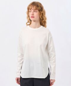 ラウンドヘムシルケットカットソー