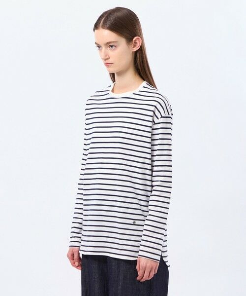 MACKINTOSH PHILOSOPHY / マッキントッシュ フィロソフィー カットソー | ラウンドヘムシルケットボーダーカットソー | 詳細3