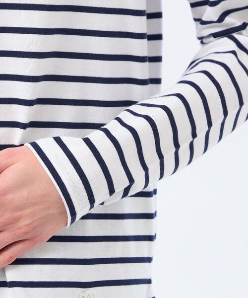 MACKINTOSH PHILOSOPHY / マッキントッシュ フィロソフィー カットソー | ラウンドヘムシルケットボーダーカットソー | 詳細5