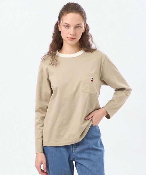 MACKINTOSH PHILOSOPHY / マッキントッシュ フィロソフィー カットソー | バッキンガムベア リンガーロンT（ベージュ1）