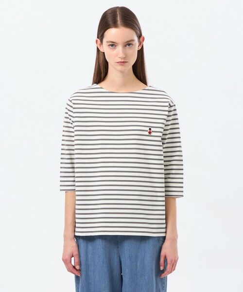 MACKINTOSH PHILOSOPHY / マッキントッシュ フィロソフィー カットソー | バッキンガムベア バスクボーダーTシャツ | 詳細5