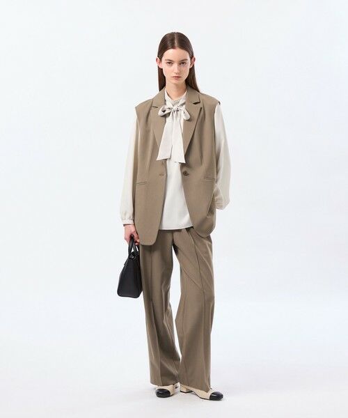 MACKINTOSH PHILOSOPHY / マッキントッシュ フィロソフィー その他パンツ | 【Alby Easy Pants Wide(アルビーイージーパンツワイド)】ウールツイル製 | 詳細4