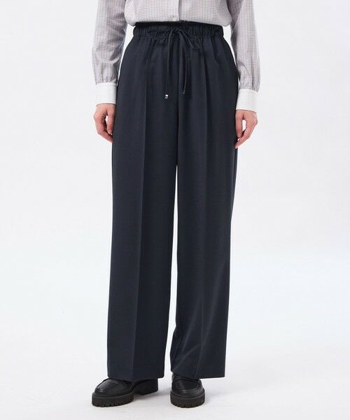 MACKINTOSH PHILOSOPHY / マッキントッシュ フィロソフィー その他パンツ | 【Alby Easy Pants Wide(アルビーイージーパンツワイド)】ウールツイル製(ネイビー3)