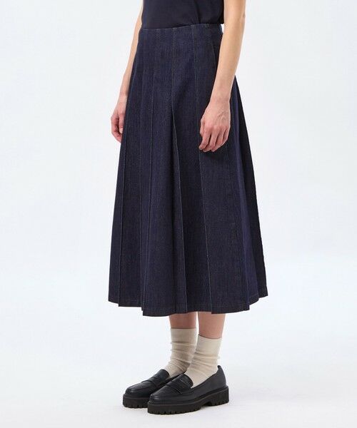 MACKINTOSH PHILOSOPHY / マッキントッシュ フィロソフィー ロング・マキシ丈スカート | コットンデニムプリーツスカート | 詳細4