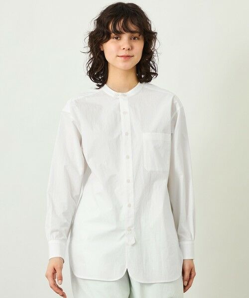 MACKINTOSH PHILOSOPHY / マッキントッシュ フィロソフィー シャツ・ブラウス | 【GREY LABEL】バンドカラーシャツ（オフホワイト1）