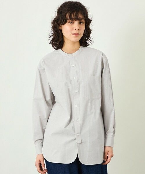 MACKINTOSH PHILOSOPHY / マッキントッシュ フィロソフィー シャツ・ブラウス | 【GREY LABEL】バンドカラーシャツ（グレー1）