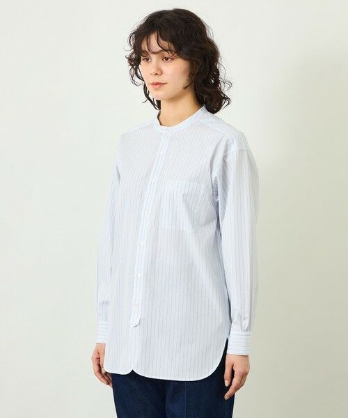 MACKINTOSH PHILOSOPHY / マッキントッシュ フィロソフィー シャツ・ブラウス | 【GREY LABEL】バンドカラーパターンドシャツ | 詳細5