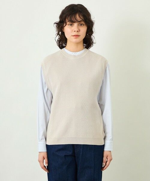 MACKINTOSH PHILOSOPHY / マッキントッシュ フィロソフィー ニット・セーター | 【GREY LABEL】ファインコットンニットベスト | 詳細3